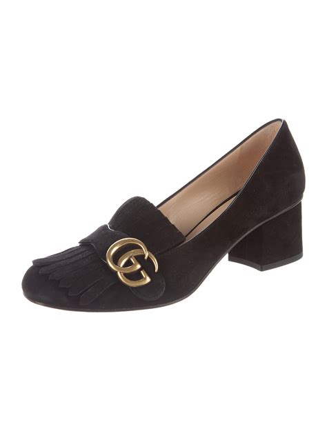 gucci marmont medium black preloved|gucci marmont black suede shoes.